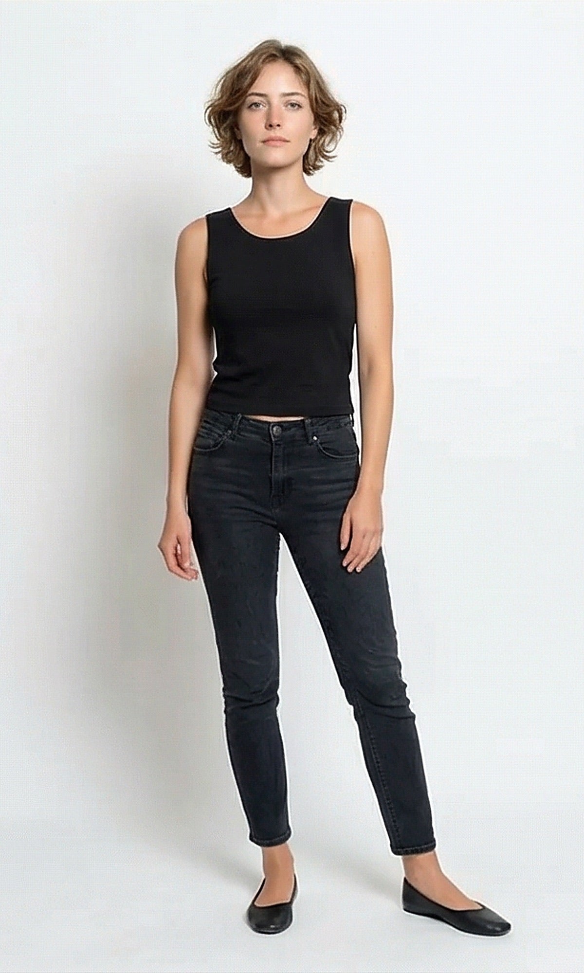 Essential Midnight Black Scoop Neck Sleeveless Body - R215850