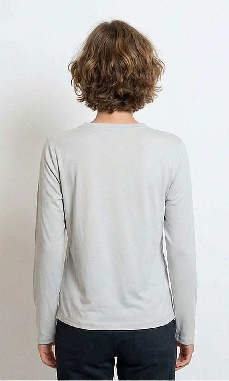 Ravin Women’s Asymmetrical Ruched Long-Sleeve Jersey Tee - R215855