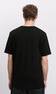R215858 - Elbow-Sleeves Cotton Relaxed Basic Tee - Black