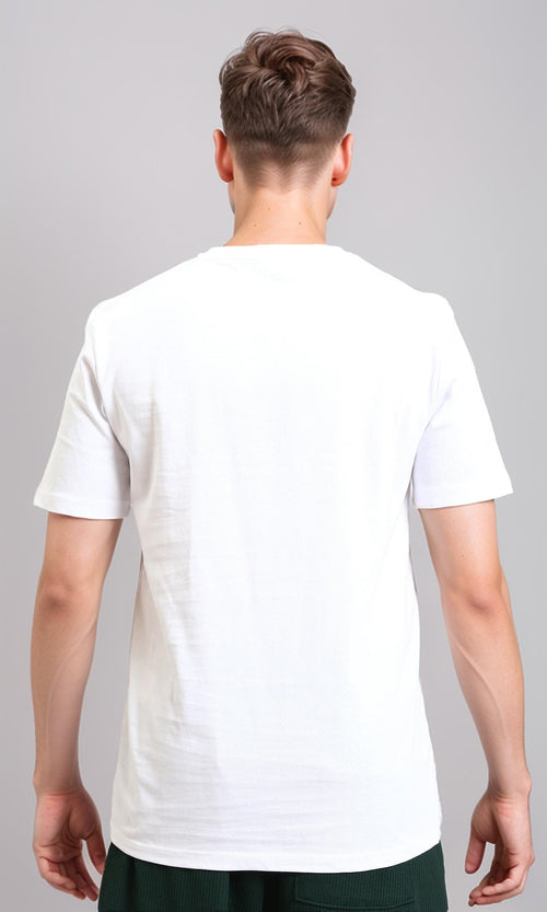 R215859 - Solid Crew Neck Short Sleeves Basic Tee - White
