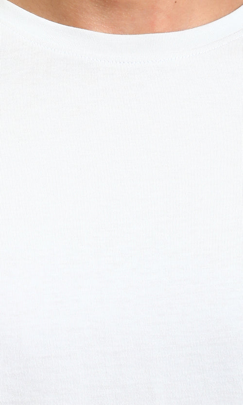 R215860 - Solid Crew Neck Short Sleeves Basic Tee - Light Grey