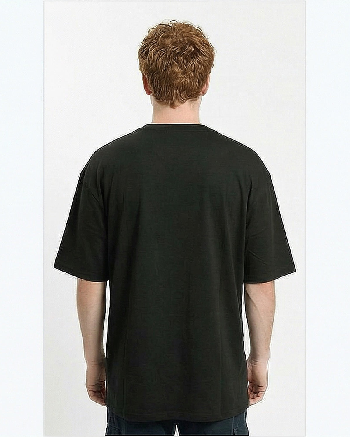 Forest Green Oversized Heavyweight Streetwear Tee - R215863