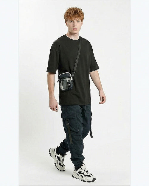 Forest Green Oversized Heavyweight Streetwear Tee - R215863
