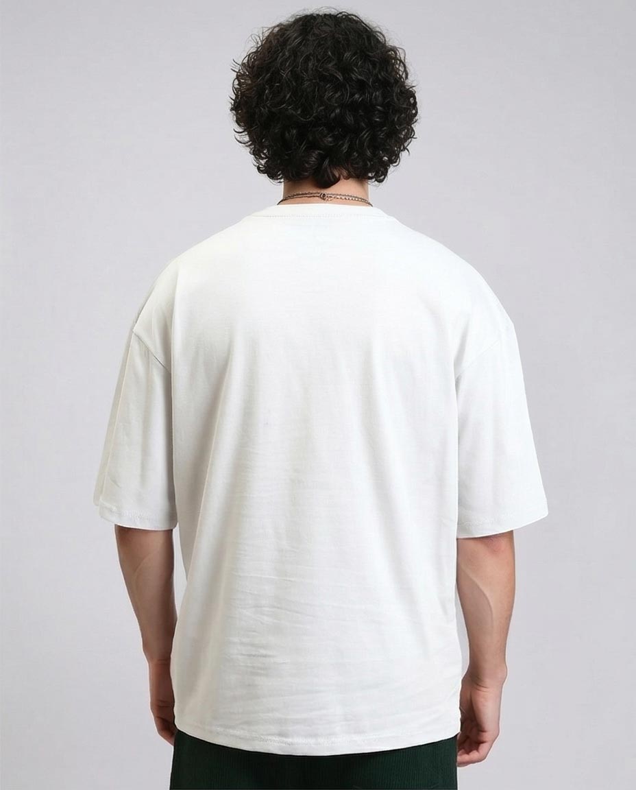 Ravin Men’s Oversized Heavyweight Cotton T-Shirt – Off White - R215866