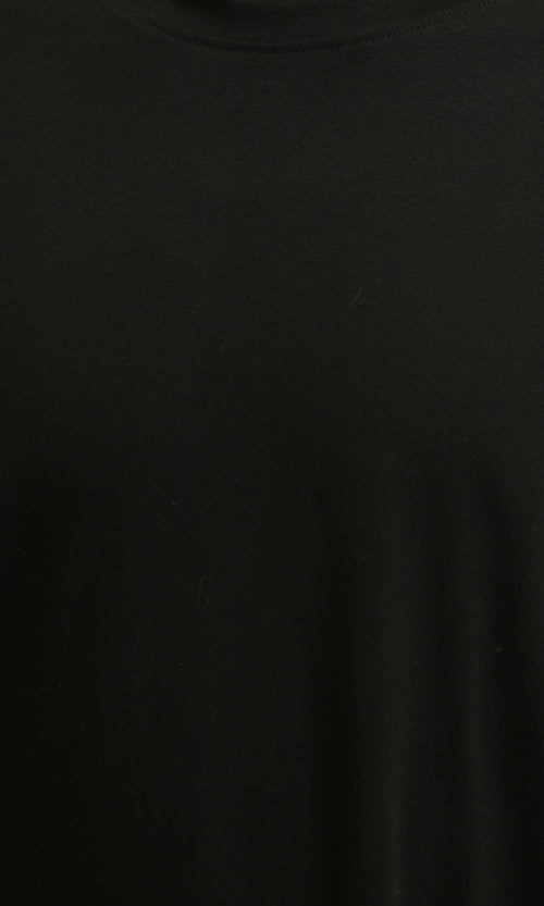 R215870 - Crew Neck Relaxed Fit Cotton Tee - Black