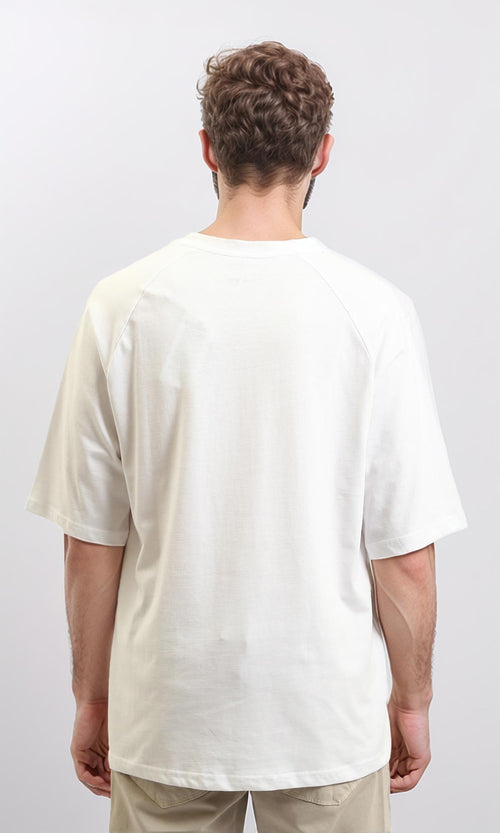 R215871 - Crew Neck Relaxed Fit Cotton Tee - White