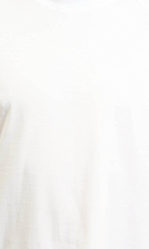 R215871 - Crew Neck Relaxed Fit Cotton Tee - White