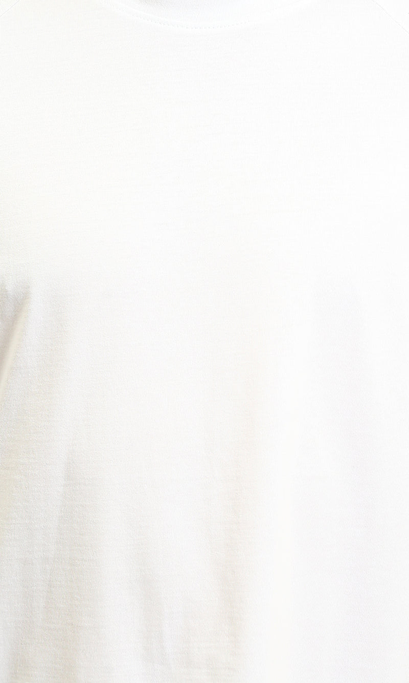 R215871 - Crew Neck Relaxed Fit Cotton Tee - White