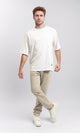 R215871 - Crew Neck Relaxed Fit Cotton Tee - White