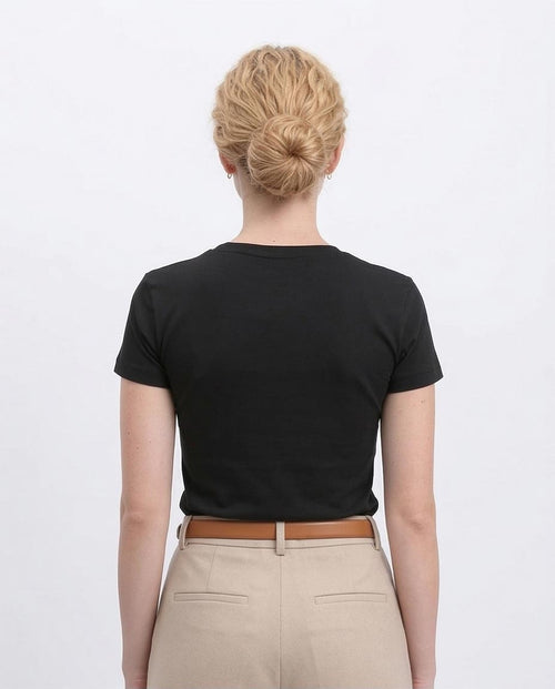 Ravin Essential Slim-Fit Crew Neck T-Shirt – Black - R215879