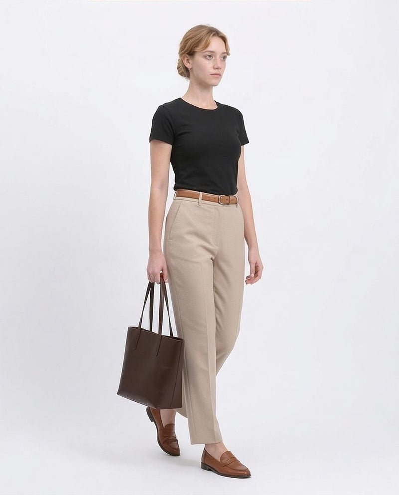 Ravin Essential Slim-Fit Crew Neck T-Shirt – Black - R215879