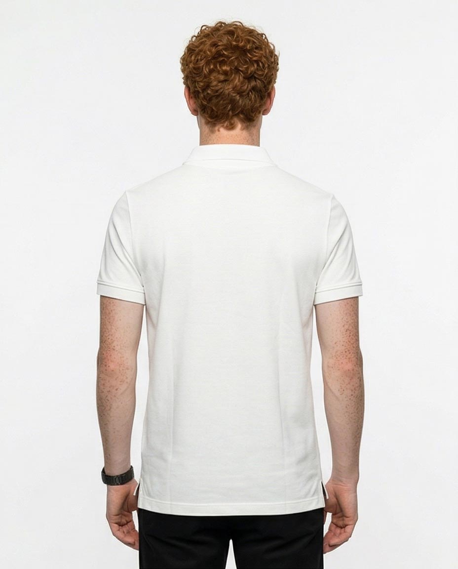 Ravin Men's Essential Slim-Fit Piqué Polo Shirt – White - R215948