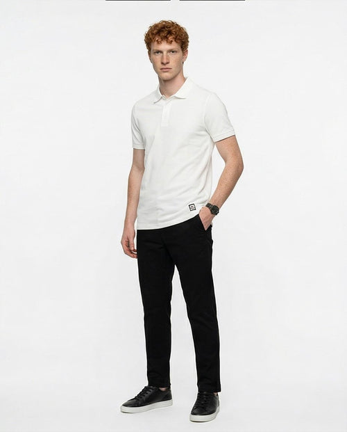 Ravin Men's Essential Slim-Fit Piqué Polo Shirt – White - R215948