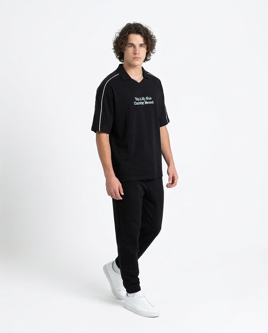 Ravin Men's Oversized Piquet Polo – "Main Character" Edition -R215953