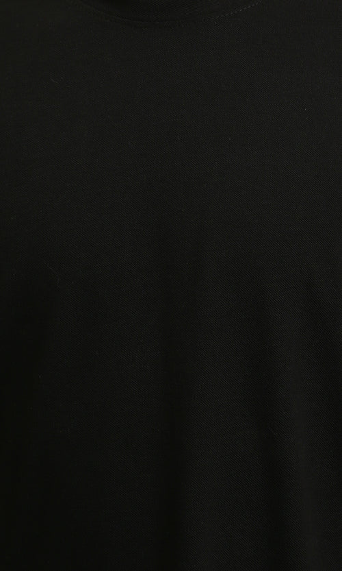 R215962 - Solid Crew Neck Relaxed Fit Tee - Black