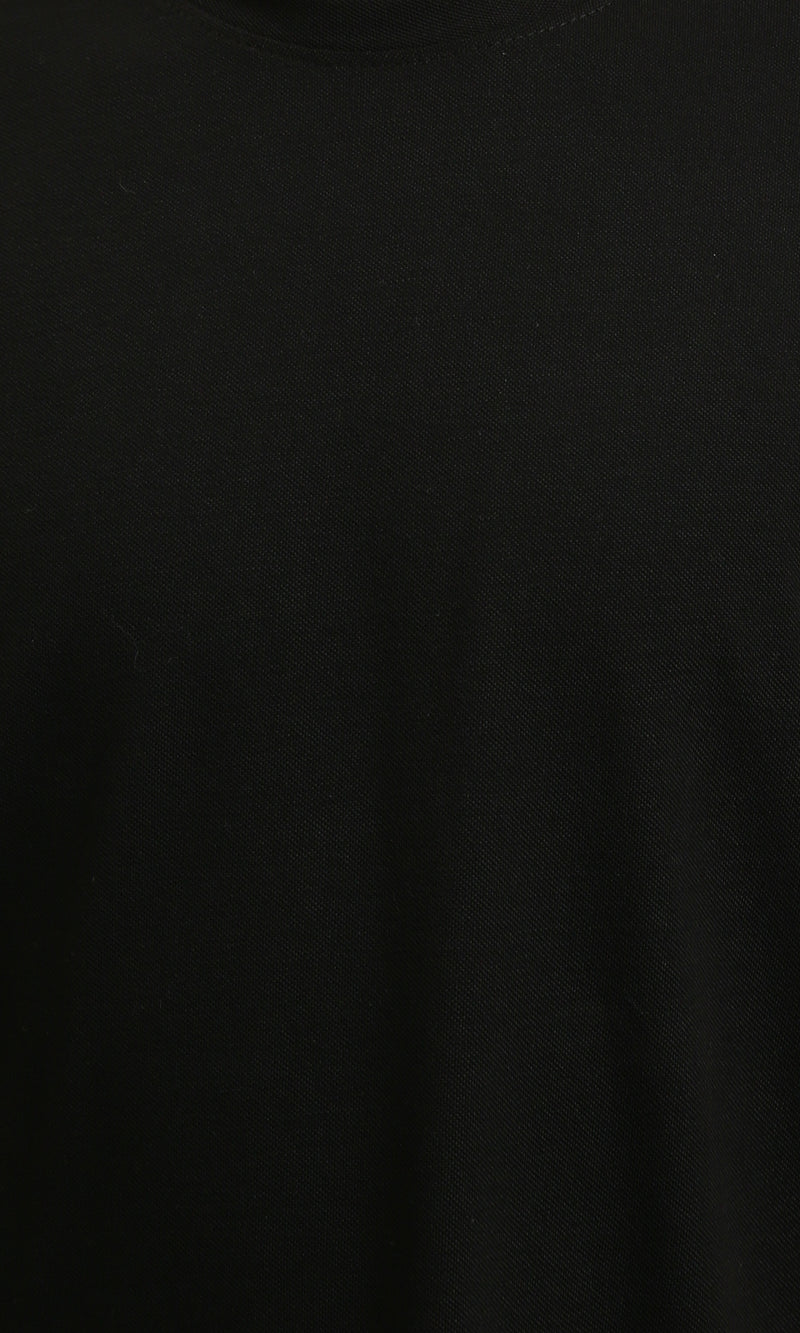 R215962 - Solid Crew Neck Relaxed Fit Tee - Black