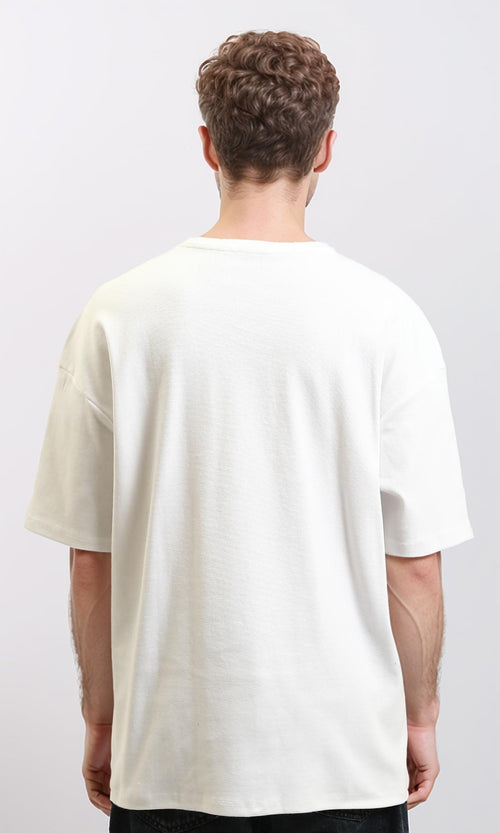 R215966 - Solid Crew Neck Relaxed Fit Tee - Off-White