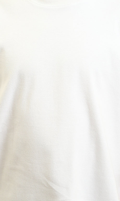 R215966 - Solid Crew Neck Relaxed Fit Tee - Off-White
