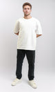 R215966 - Solid Crew Neck Relaxed Fit Tee - Off-White
