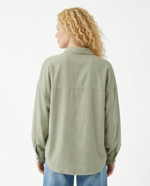 Ravin Sage Utility Drop-Shoulder Relaxed Shirt - R216066