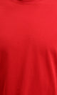 R216104 - Solid Crew Neck Relaxed Fit Tee - Red