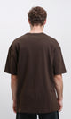 R216106 - Solid Crew Neck Relaxed Fit Tee - Burnt Brown