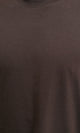 R216106 - Solid Crew Neck Relaxed Fit Tee - Burnt Brown
