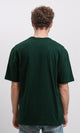 R216107 - Solid Crew Neck Relaxed Fit Tee - Dark Green