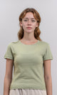 R216128 - Regular Fit Short Sleeves Solid Tee - Light Olive