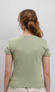 R216128 - Regular Fit Short Sleeves Solid Tee - Light Olive