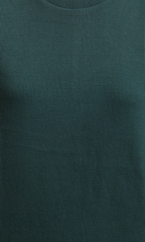 RAVIN Women’s Sleeveless Ribbed Maxi Dress – Forest Green -R216161