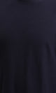 R216165 - Solid Crew Neck Relaxed Fit Tee - Navy Blue