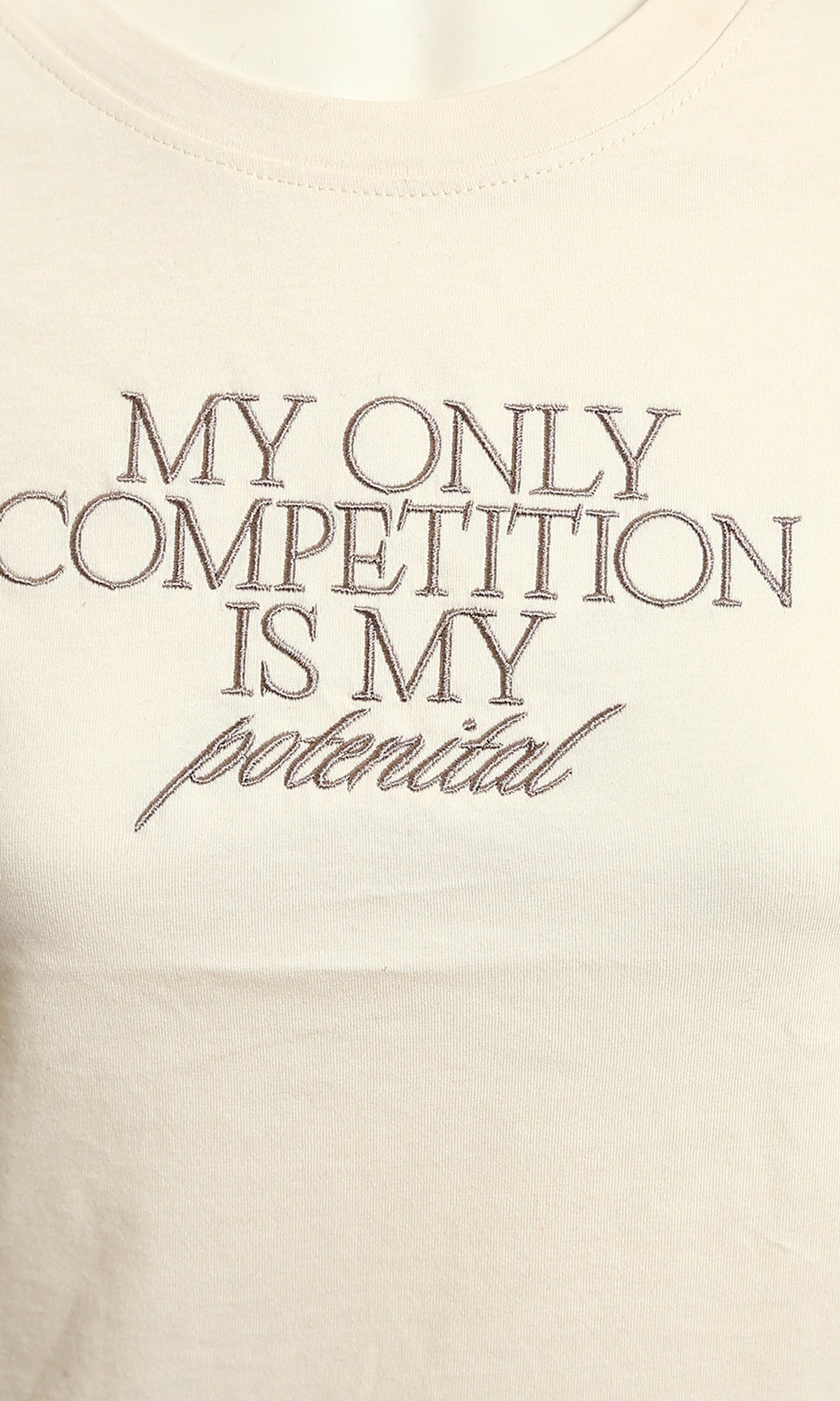 My Only Competition Graphic Print T-Shirt - Beige