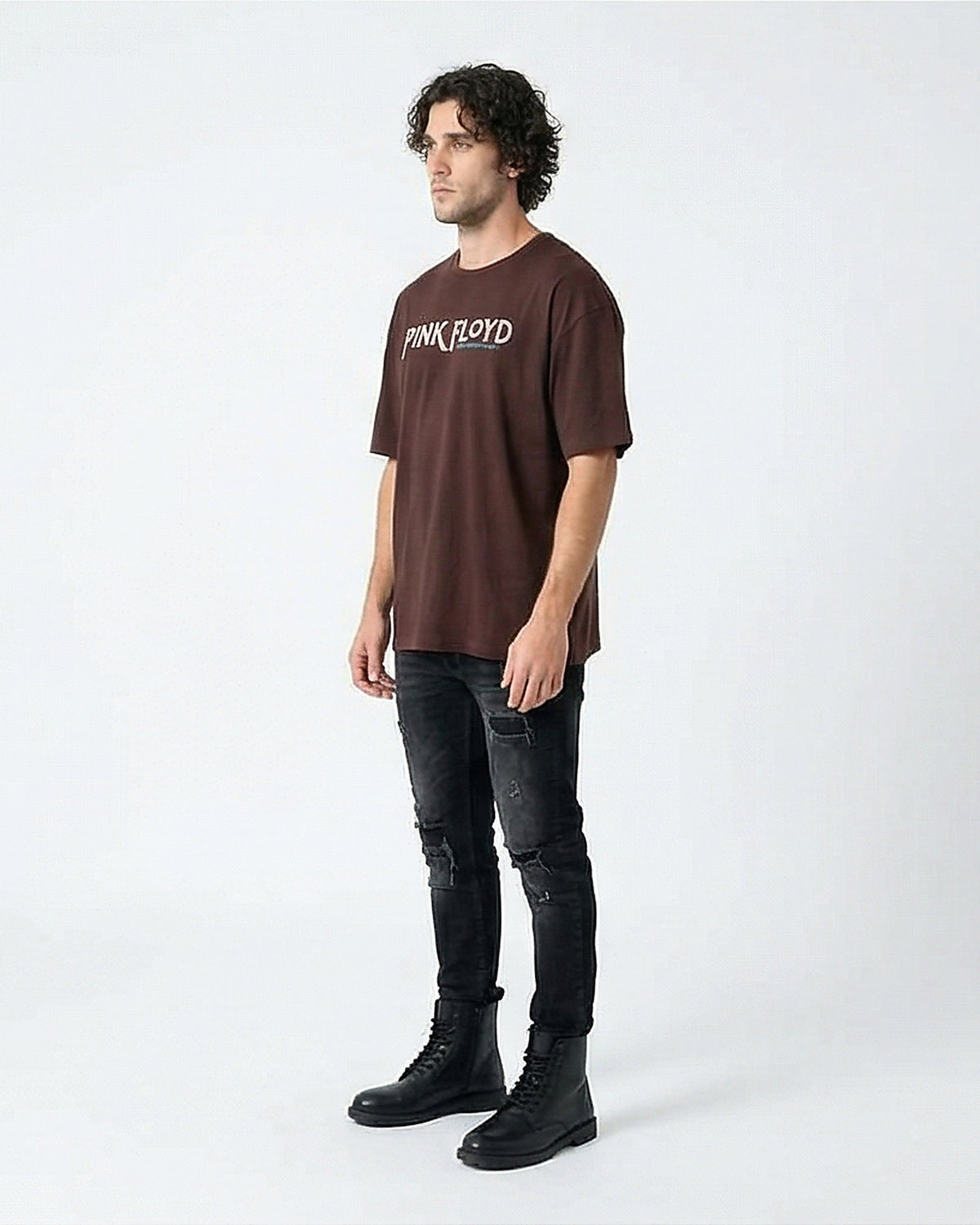 تي شيرت كبير الحجم بطبعة غرافيك لجولة بينك فلويد في أمريكا الشمالية
