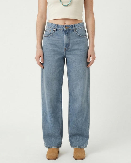 Ravin Wide-Leg High-Rise Denim Jeans – Light Blue Sun-Bleached Wash - R216415