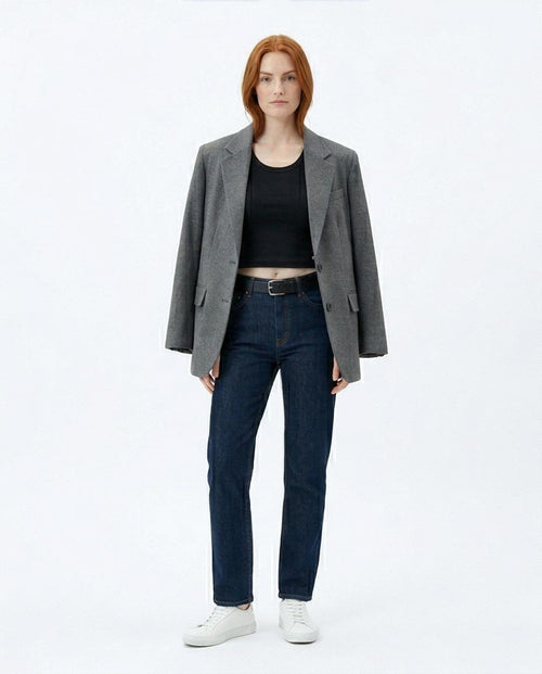 Ravin Women’s Ribbed Scoop-Neck Cropped Tank Top – Midnight Black - R216554