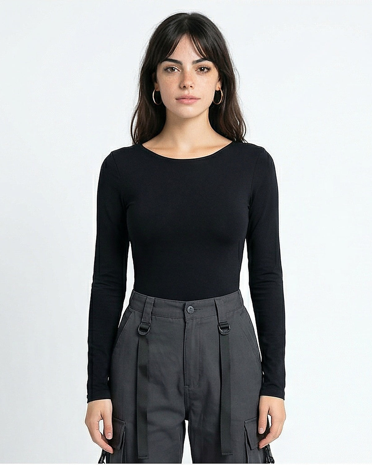 Women's Long Sleeve T-Shirt - Black