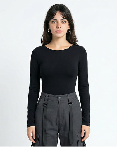 Women's Long Sleeve T-Shirt - Black