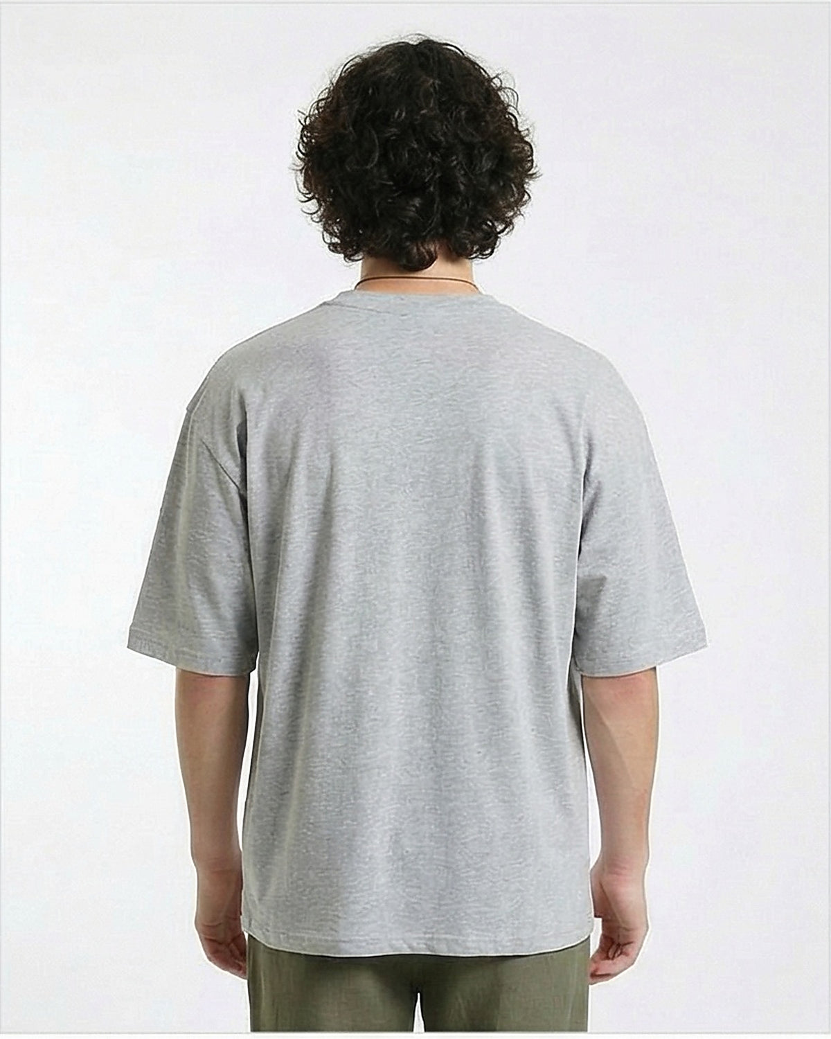Essential Heather Grey Oversized T-Shirt