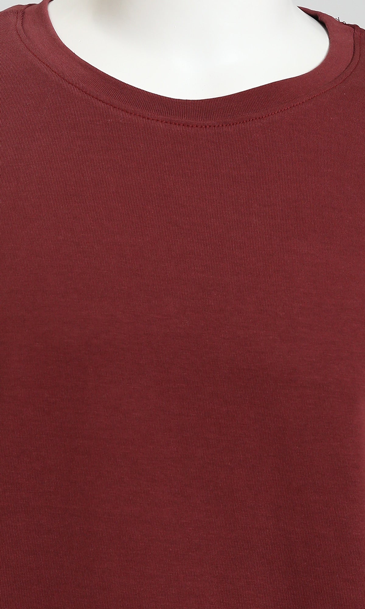 Essential Oversized Burgundy Crew Neck T-Shirt