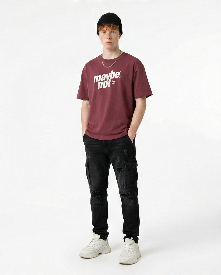 Maybe Not Oversized Graphic T-Shirt