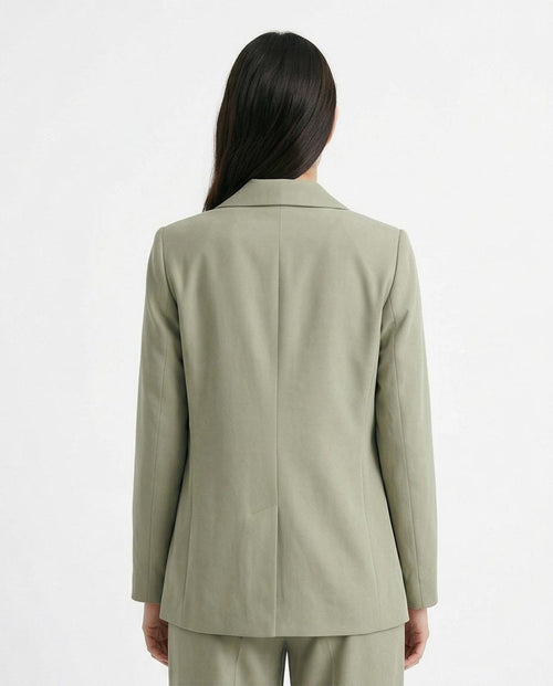 Ravin Sage Green Tailored Notched-Lapel Blazer - R216640
