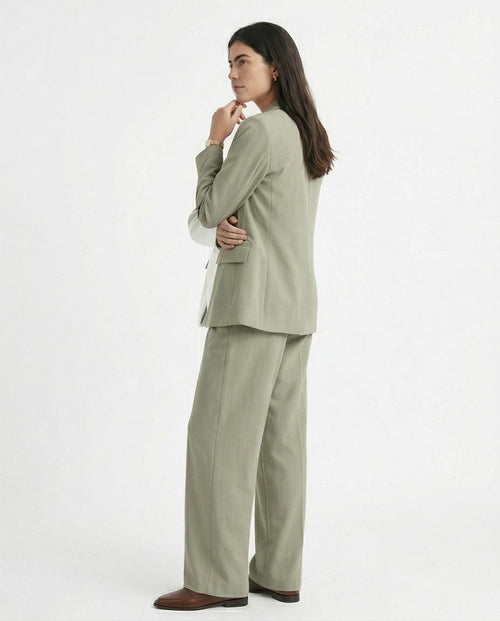 Ravin High-Waisted Wide-Leg Pleated Trousers - Mint Green - R216644