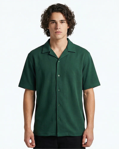 Men's Short Sleeve Shirt - Green
