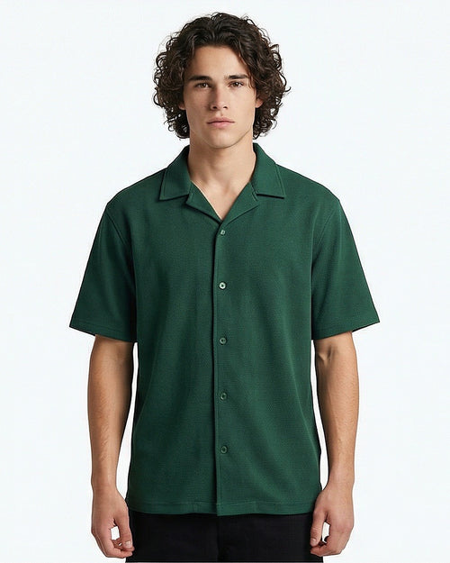 Men's Short Sleeve Shirt - Green