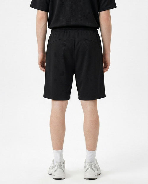 Ravin Men's Herringbone Textured Athletic Shorts – Black - R216808