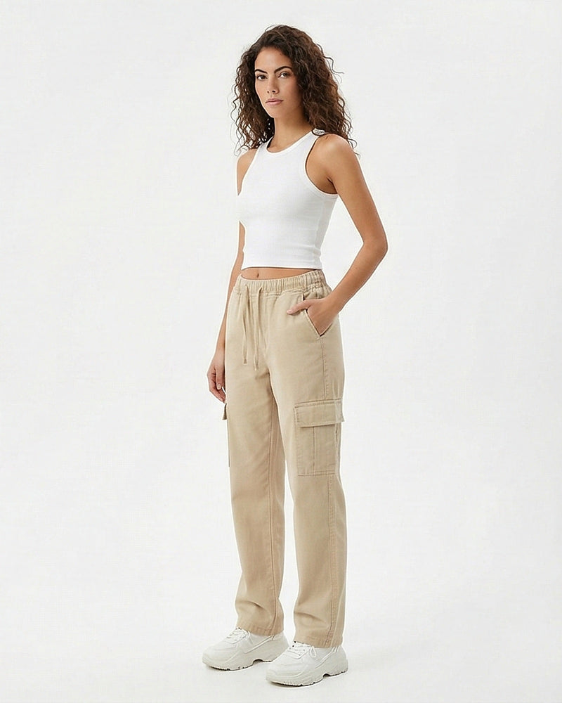 Ravin Women’s Washed Sand Denim Shirt with Rhinestone Shoulders & Chain Fringe - R216815