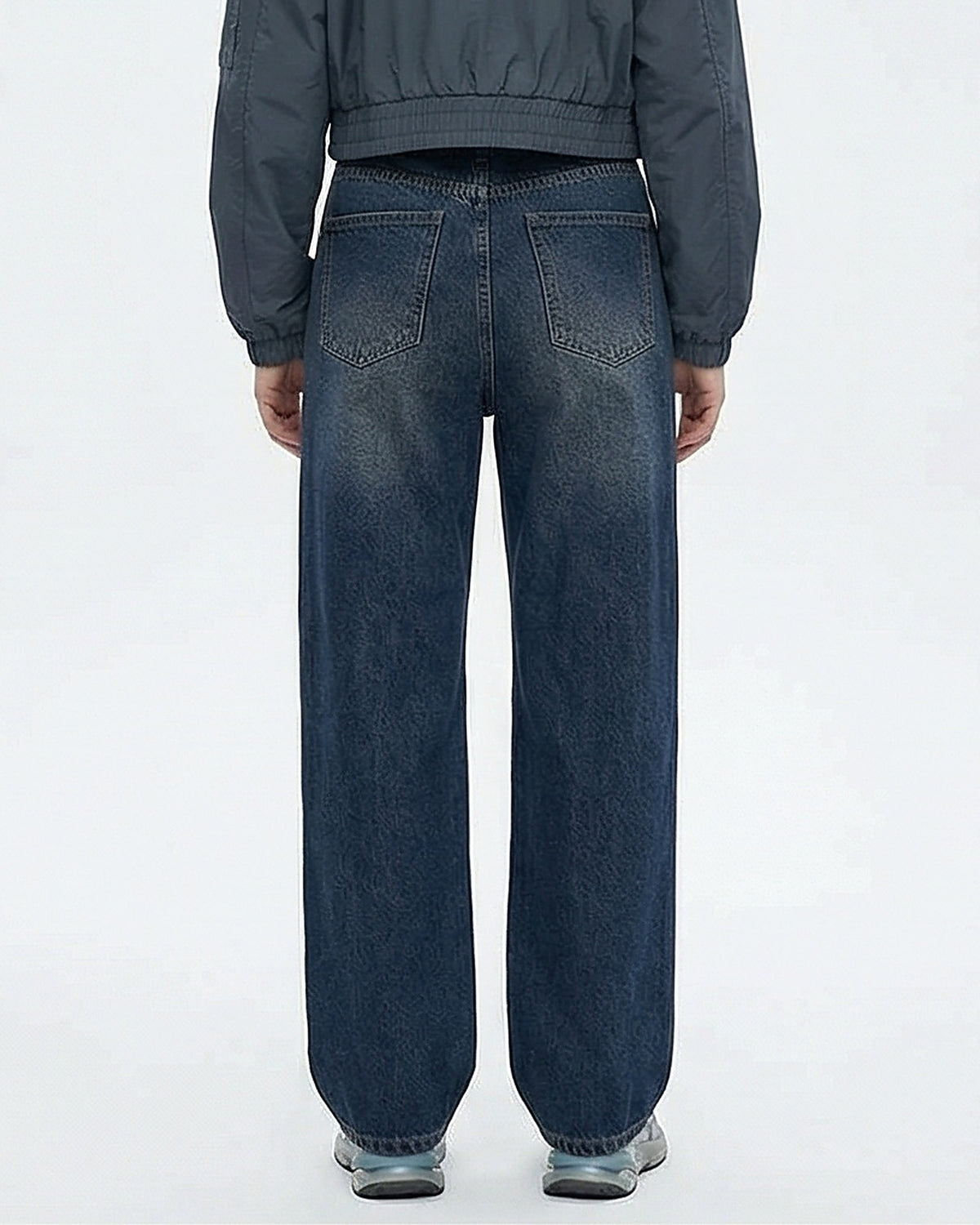 Essential Dark Wash High-Waisted Wide Leg Jeans
