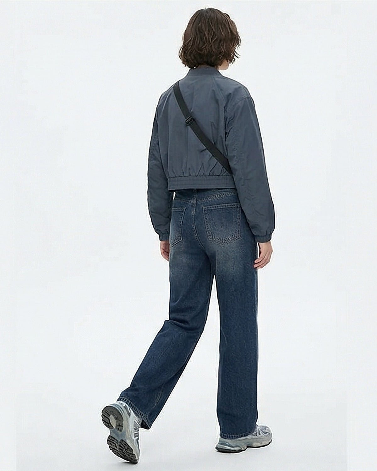 Essential Dark Wash High-Waisted Wide Leg Jeans