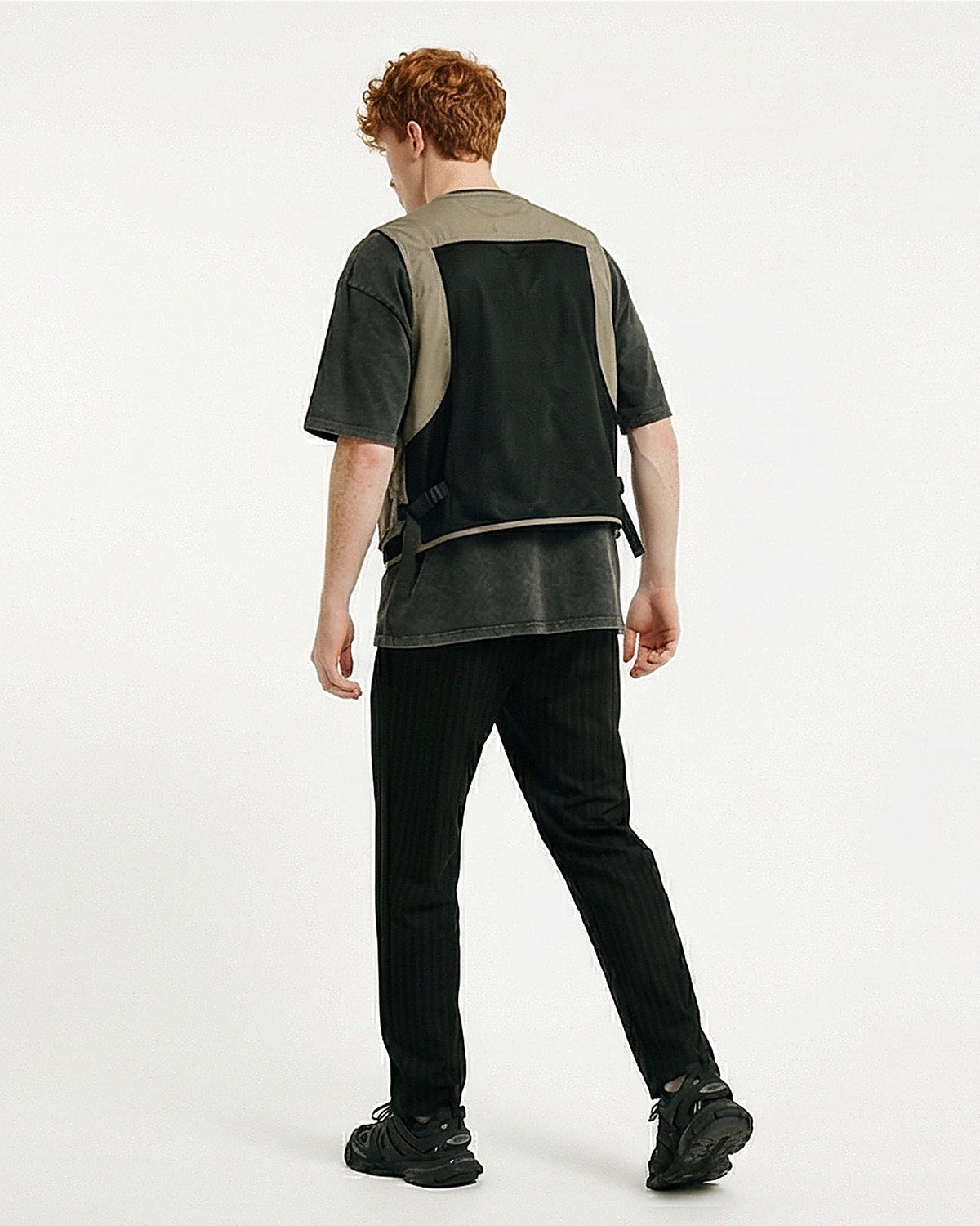 Ravin Men's Corduroy Pique Stripe Pants - Textured Comfort for the Modern Boho - Black - R216863